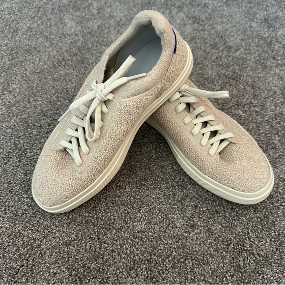 Rothy's Boucle Cream Sneakers Brand New - Picture 1 of 8